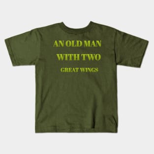 An old man with two great wings Kids T-Shirt